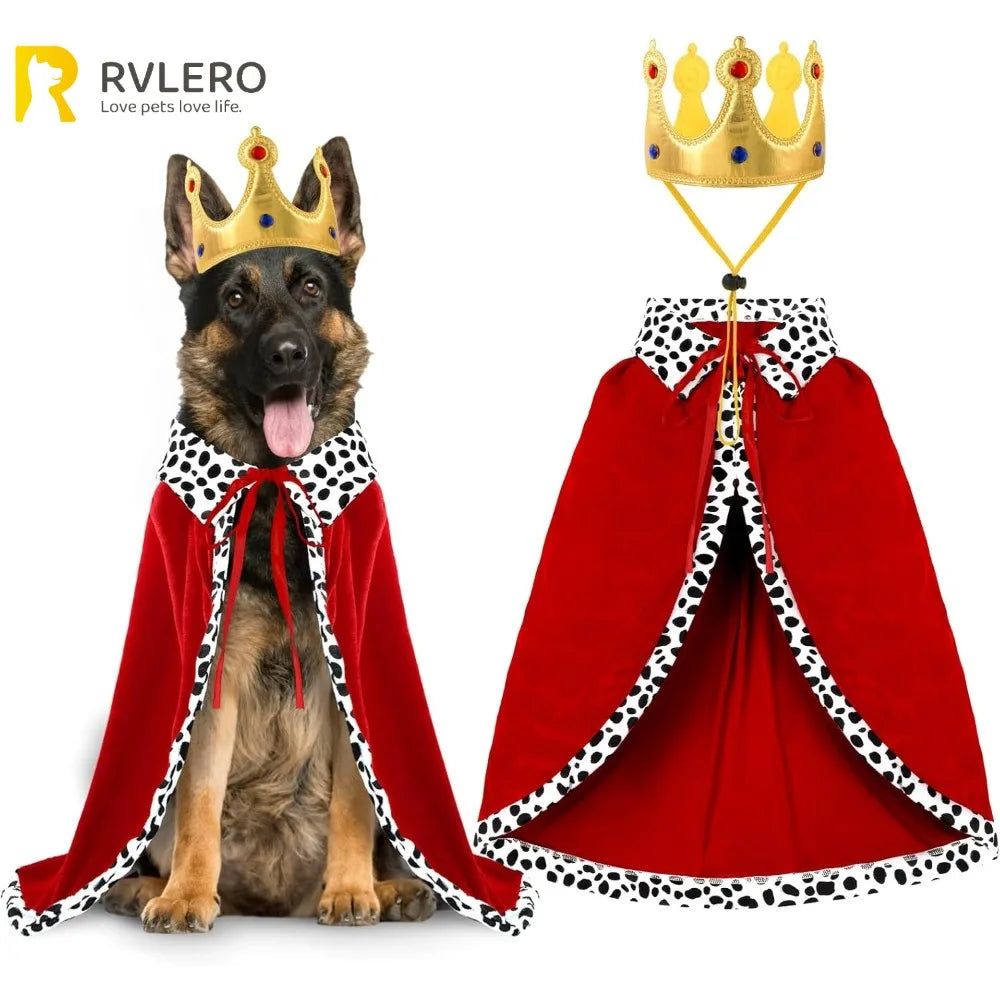 Halloween Dog King Cloak Costume