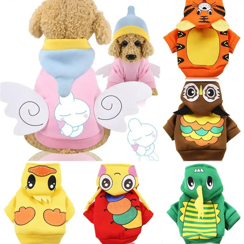 pet Cartoon Winter Dog Clothes Halloween