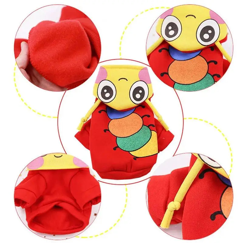 pet Cartoon Winter Dog Clothes Halloween